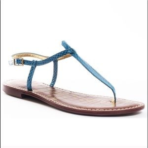 Sam Edelman Gigi thong sandal turquoise teal sz 6